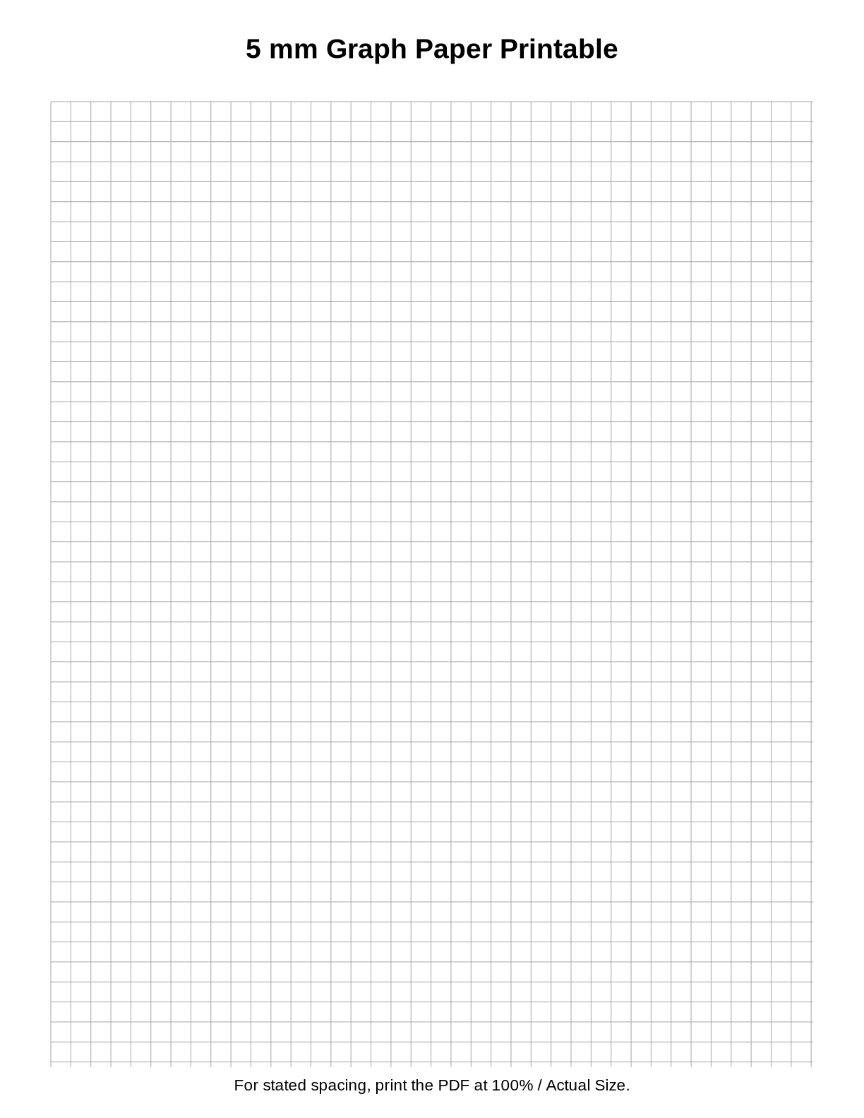 5 mm Graph Paper Printable