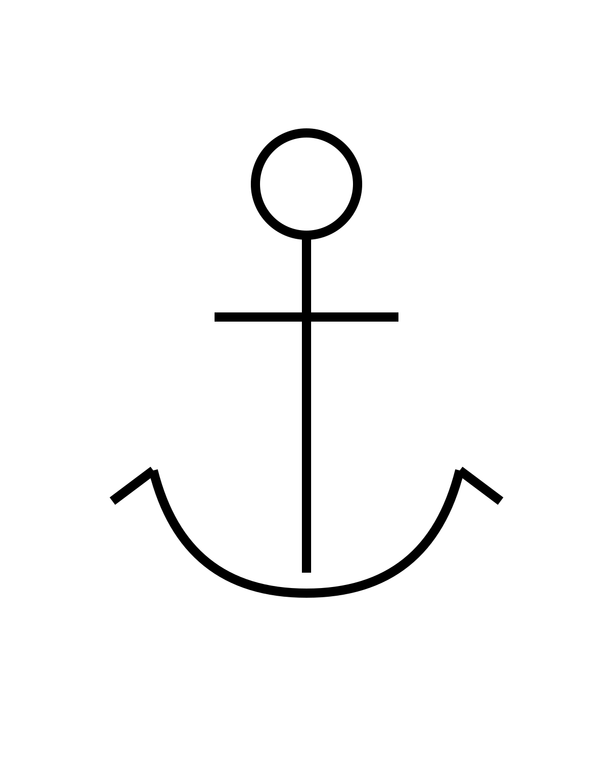 Anchor Outline Printable