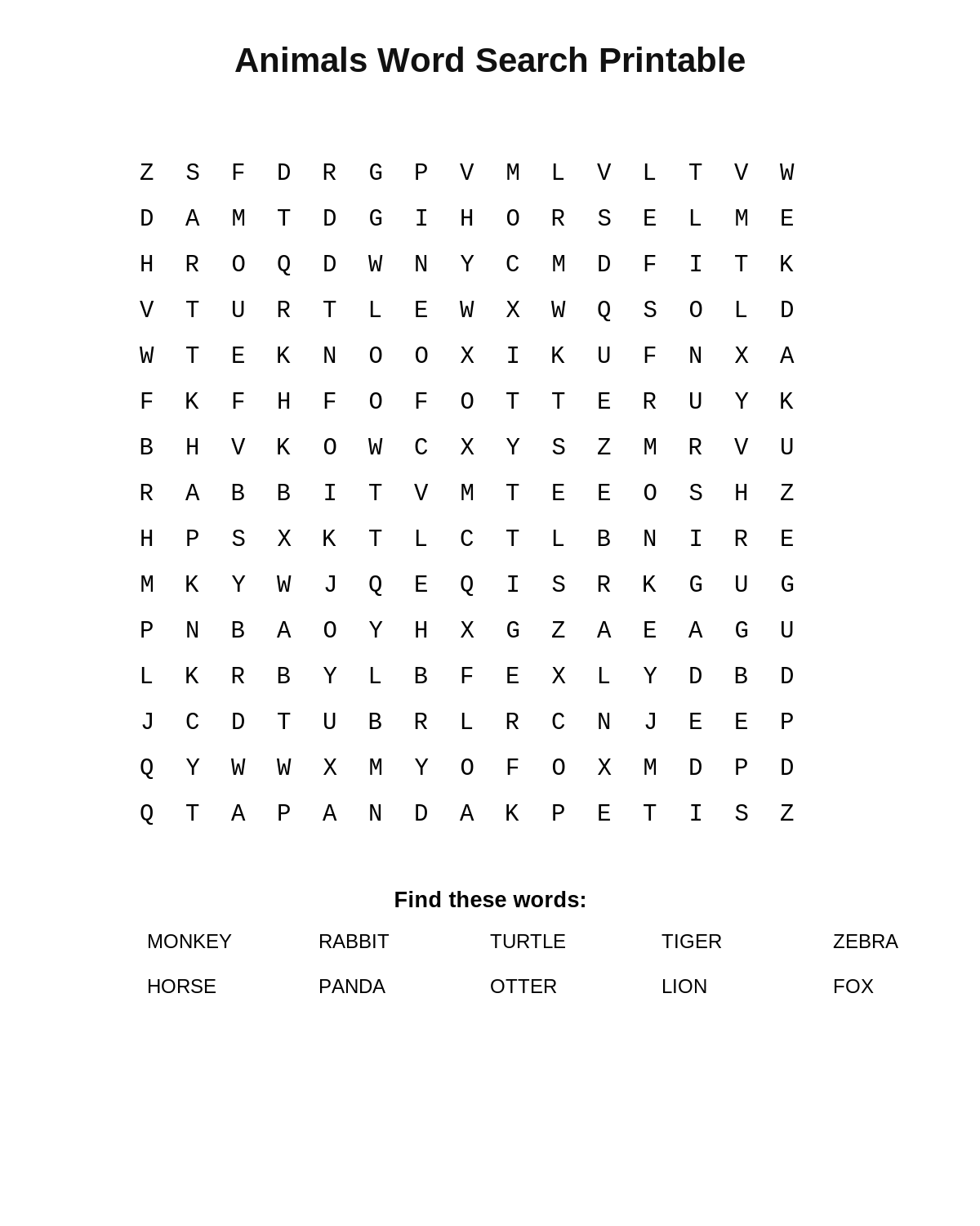 Word Searches