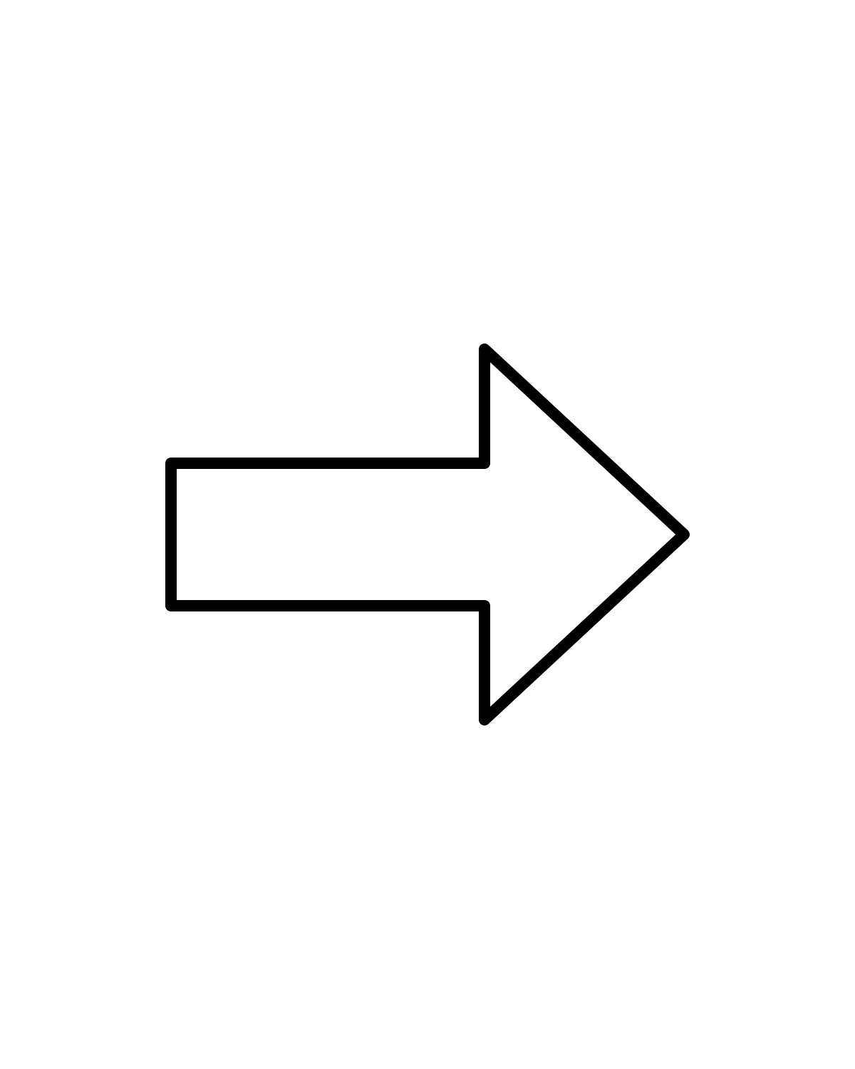 Arrow Outline Printable