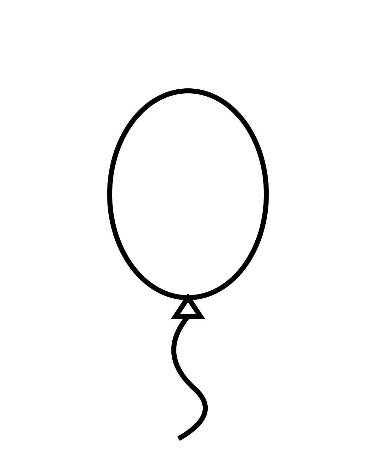 Balloon Coloring Page Printable