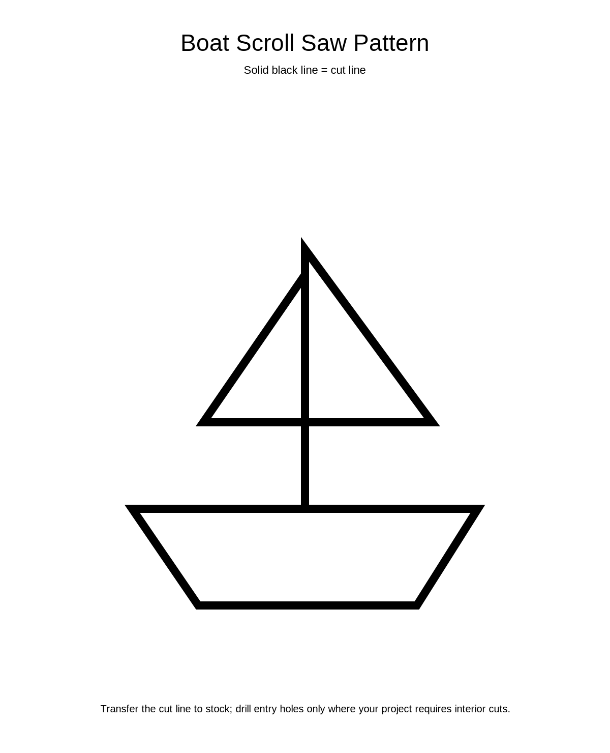 Boat Scroll Saw Pattern