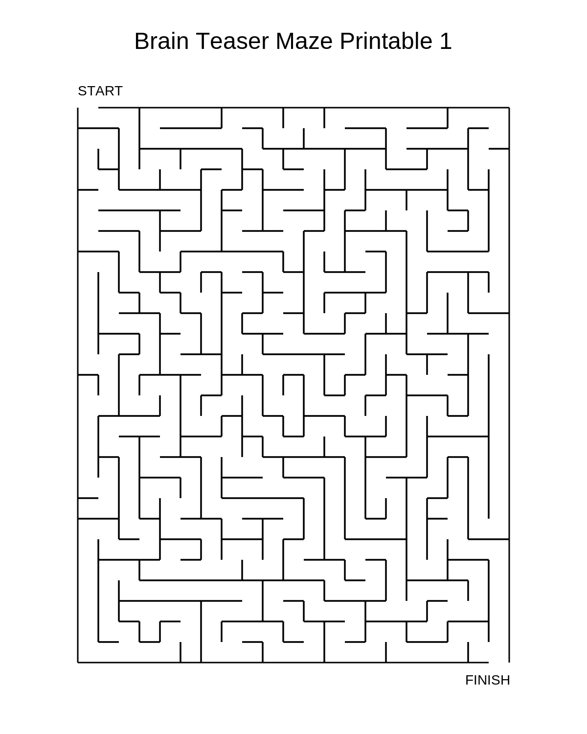 Brain Teaser Maze Printable 1
