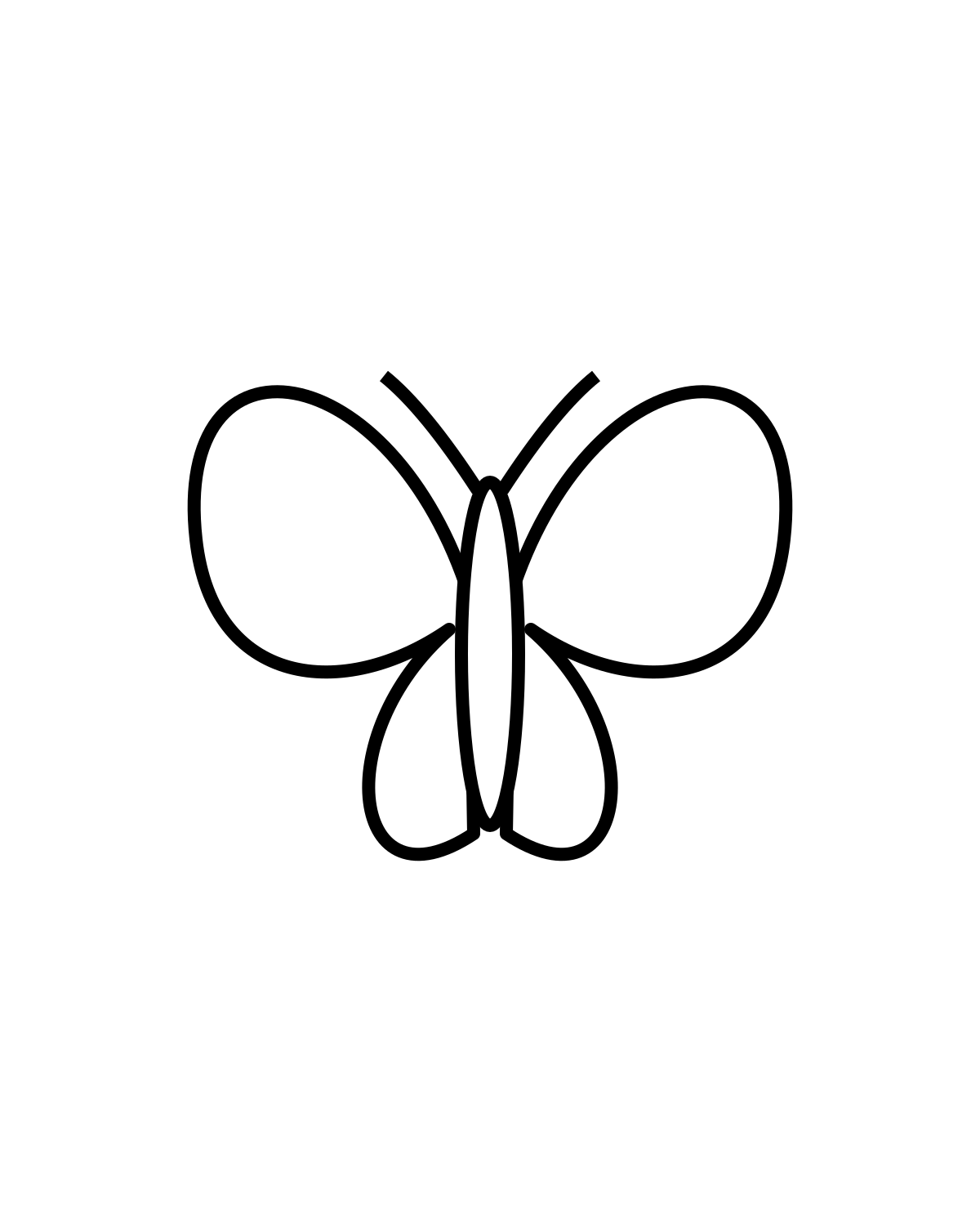 Butterfly Coloring Page Printable