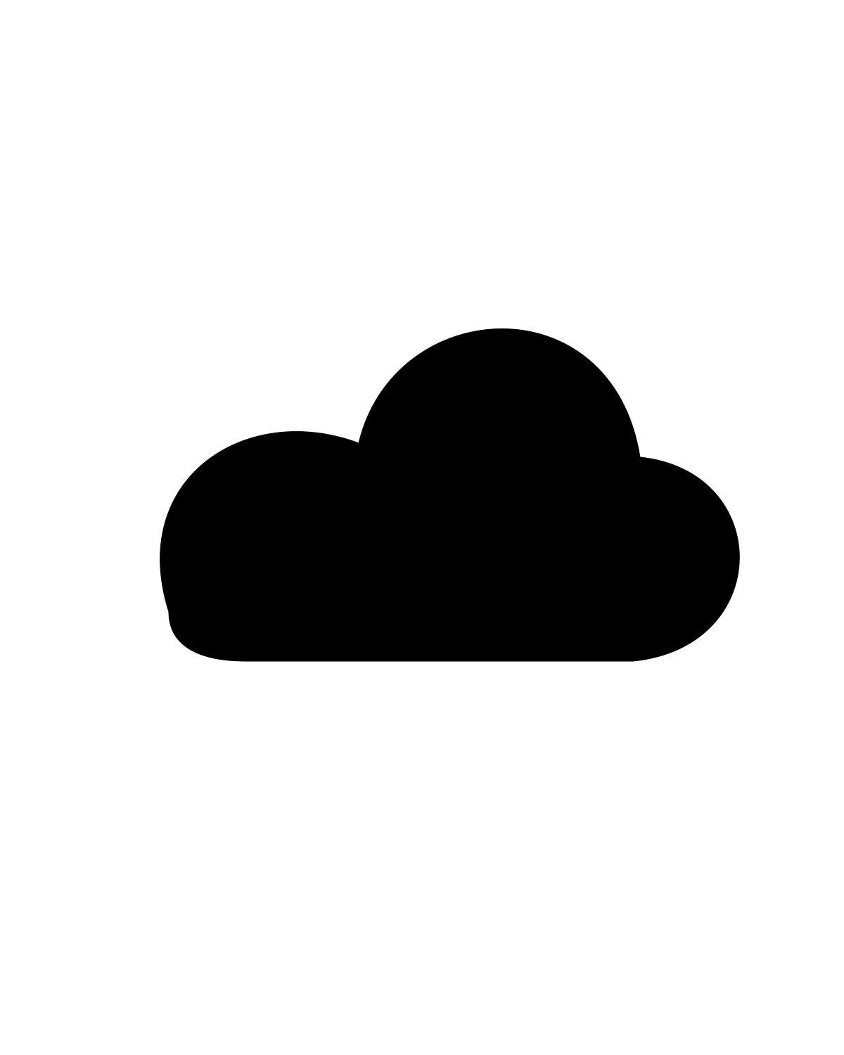 Cloud Stencil Printable