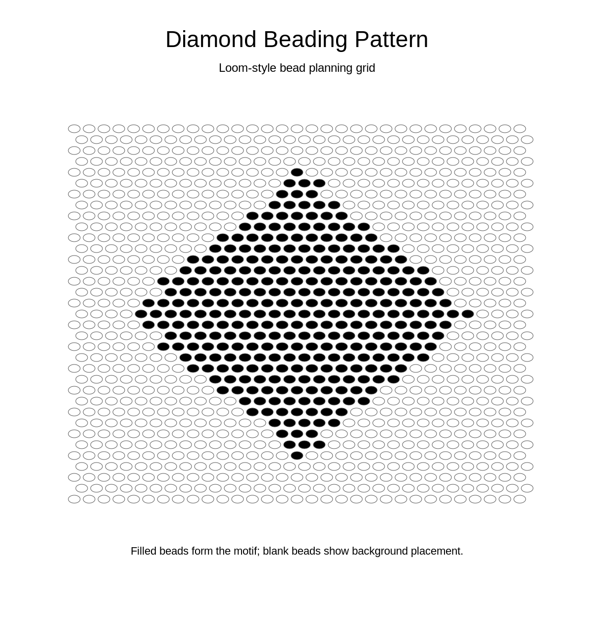 Diamond Beading Pattern