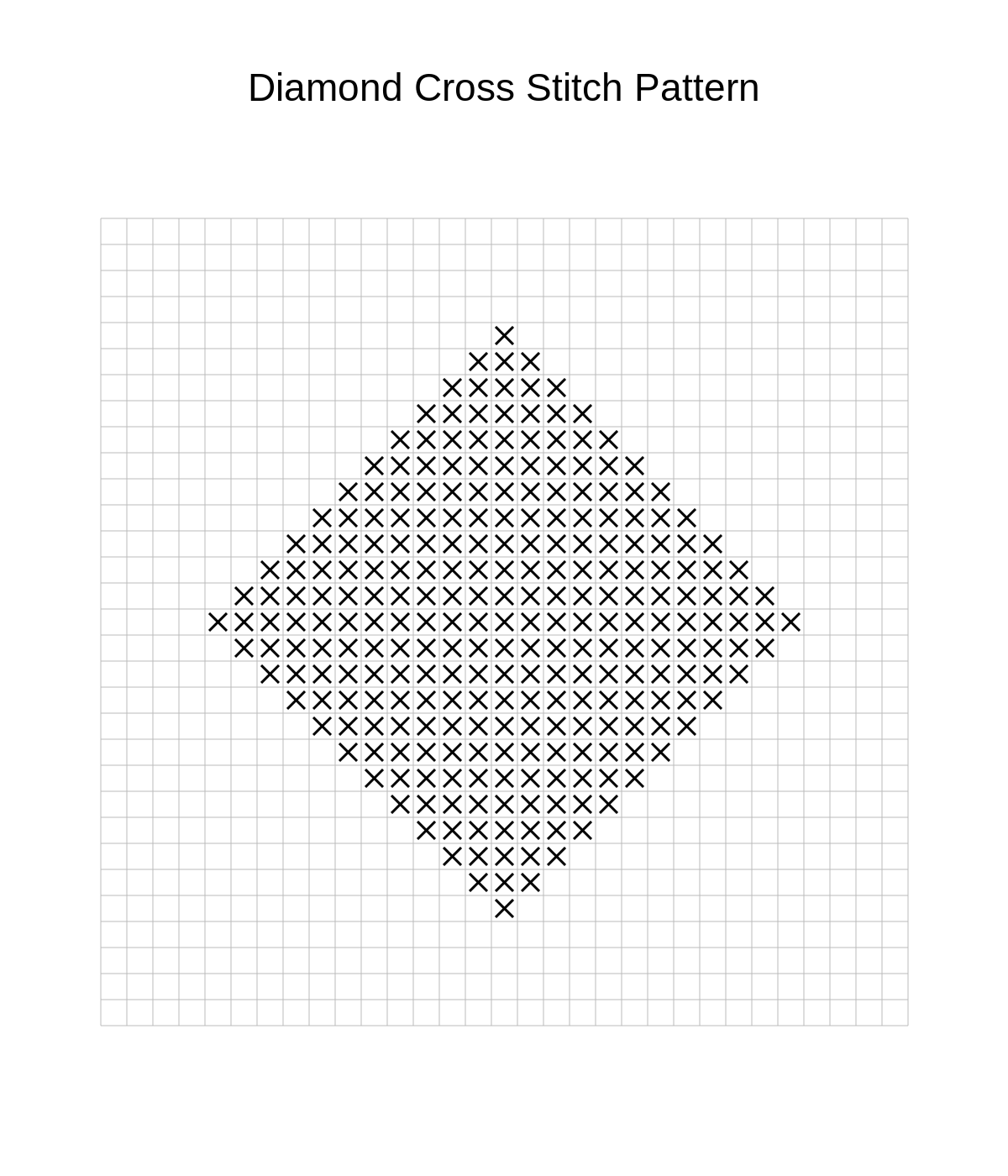 Diamond Cross Stitch Pattern