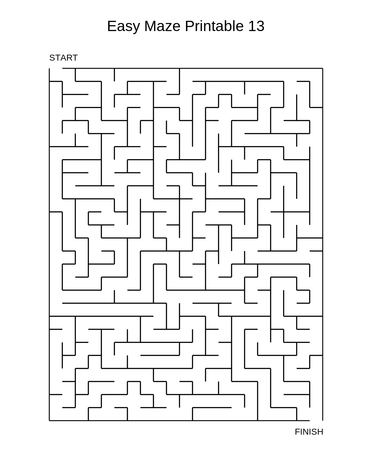 Easy Maze Printable 13