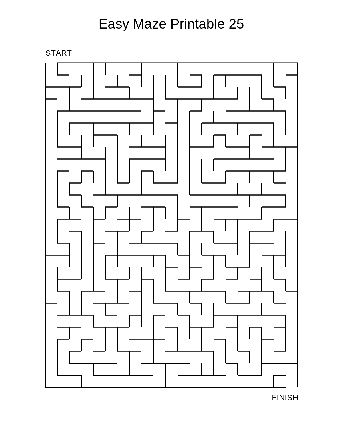 Easy Maze Printable 25