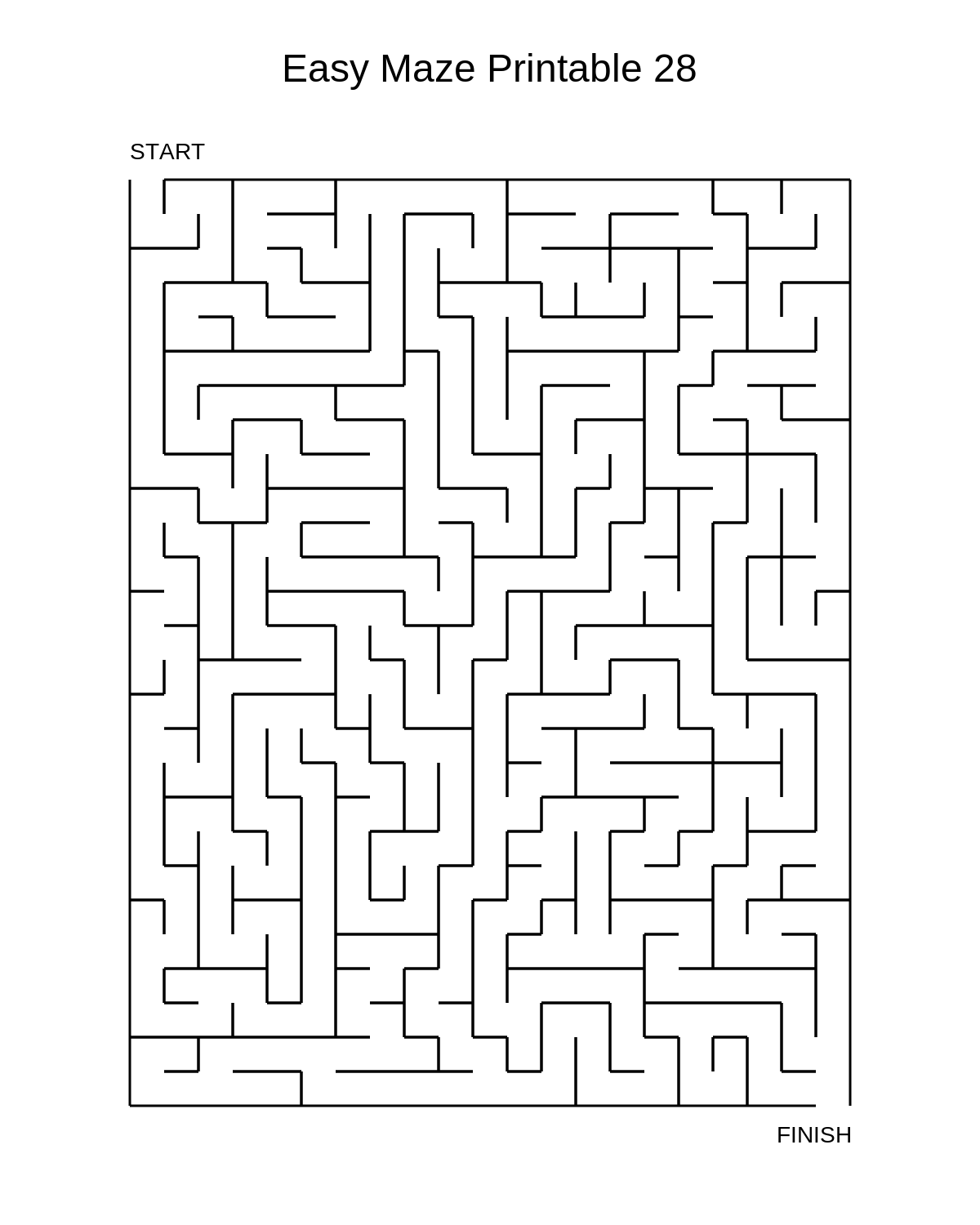 Easy Maze Printable 28
