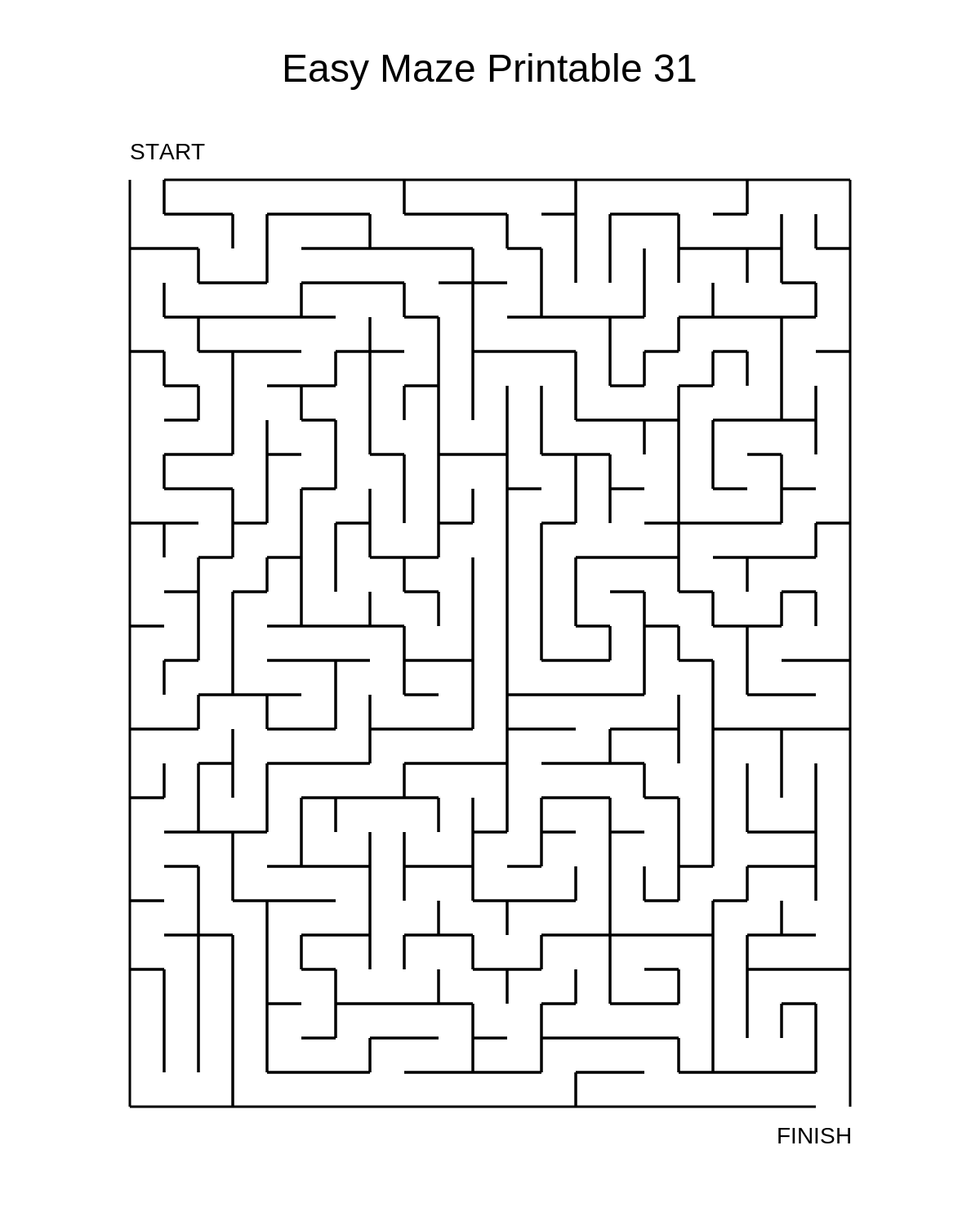 Easy Maze Printable 31