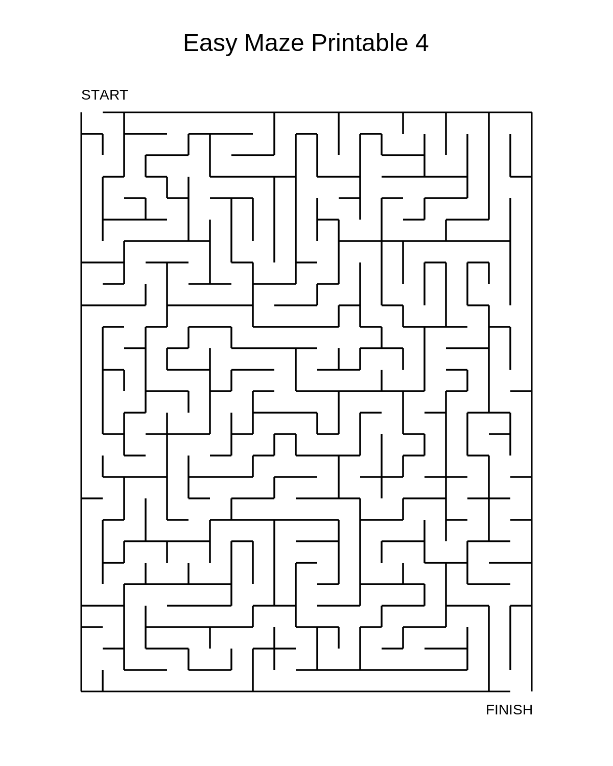Easy Maze Printable 4