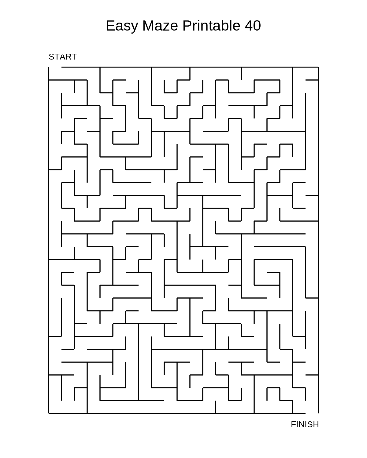 Easy Maze Printable 40