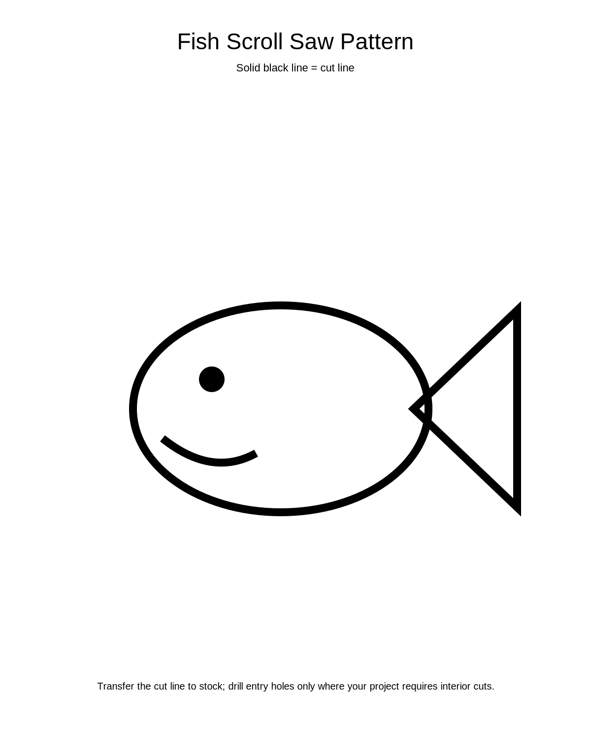 Fish Scroll Saw Pattern
