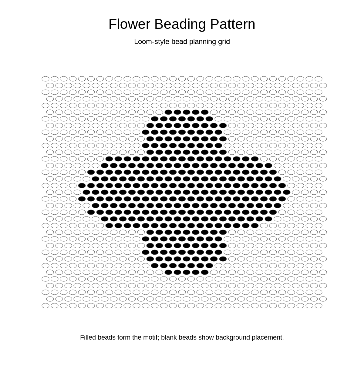 Flower Beading Pattern