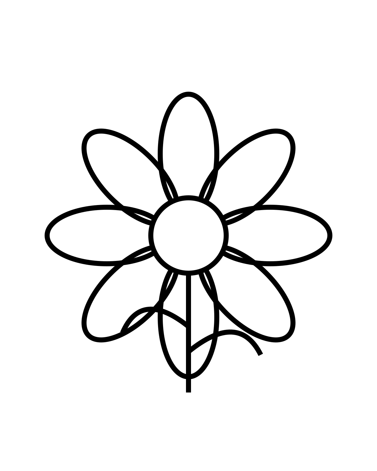 Flower Coloring Page Printable