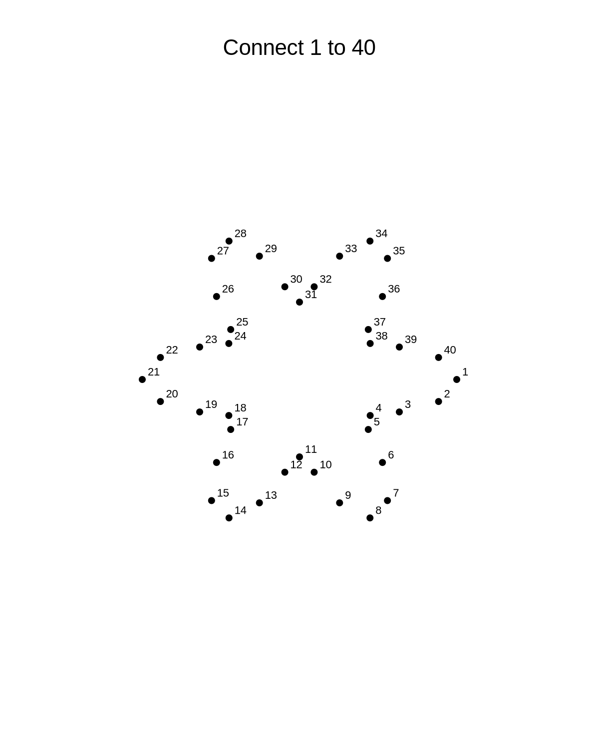 Flower Dot-to-Dot Printable