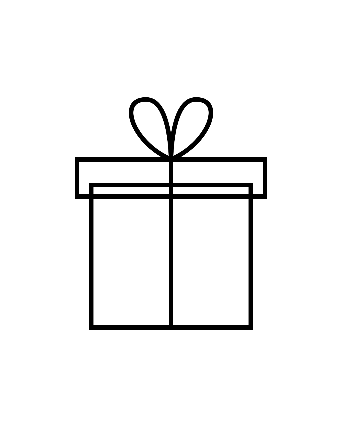 Gift Box Coloring Page Printable