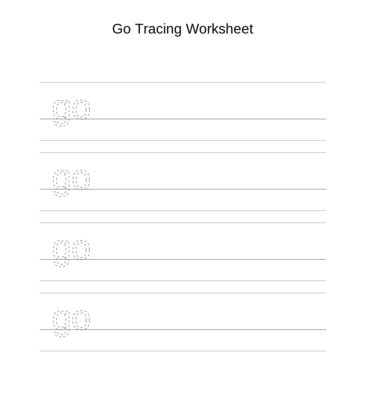 Go Tracing Worksheet