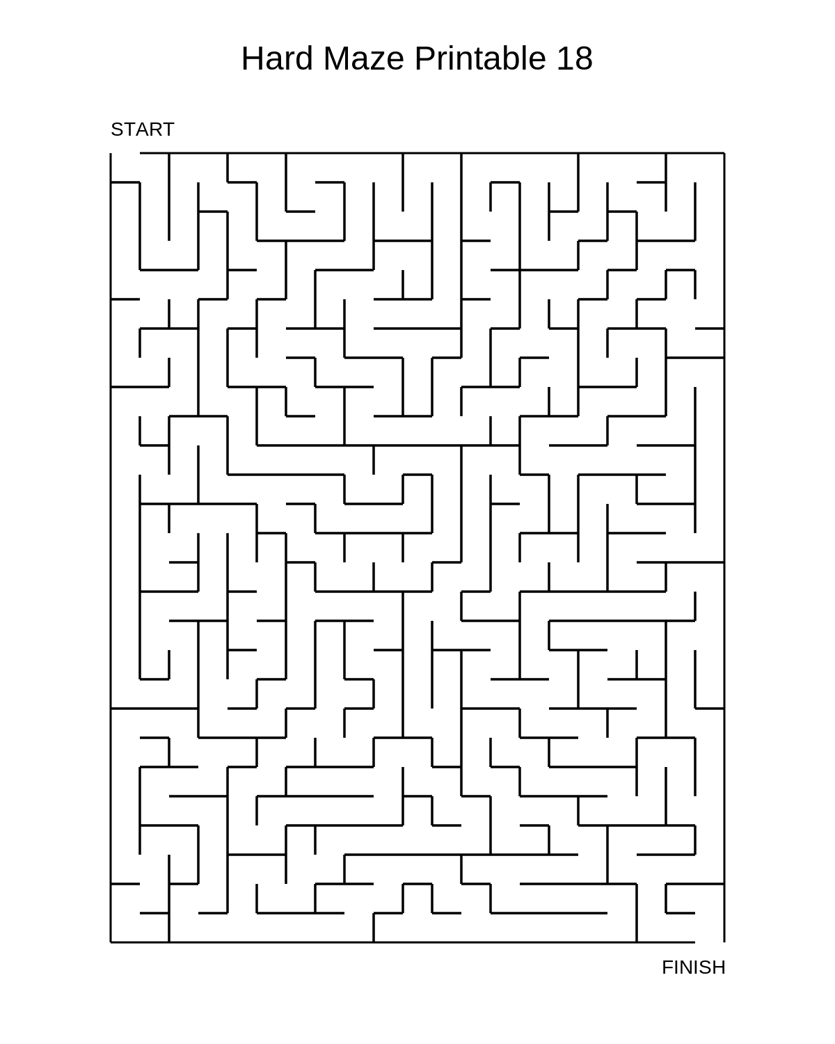 Hard Maze Printable 18