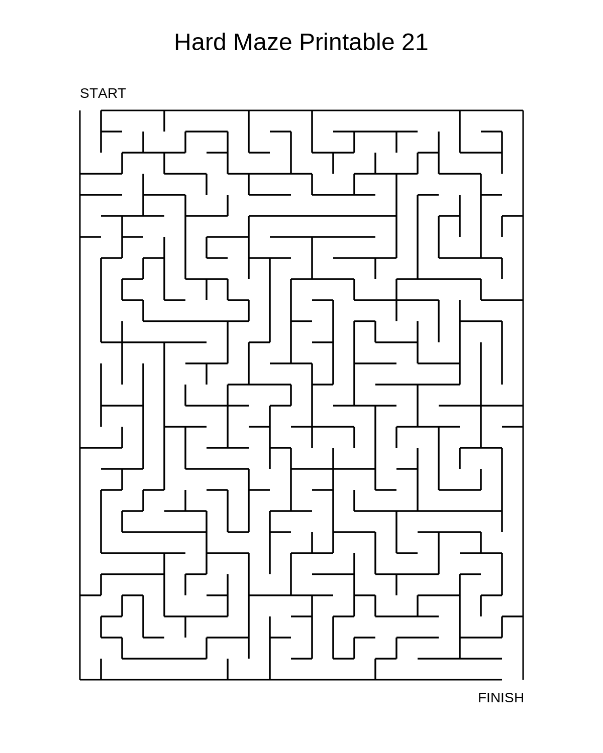 Hard Maze Printable 21