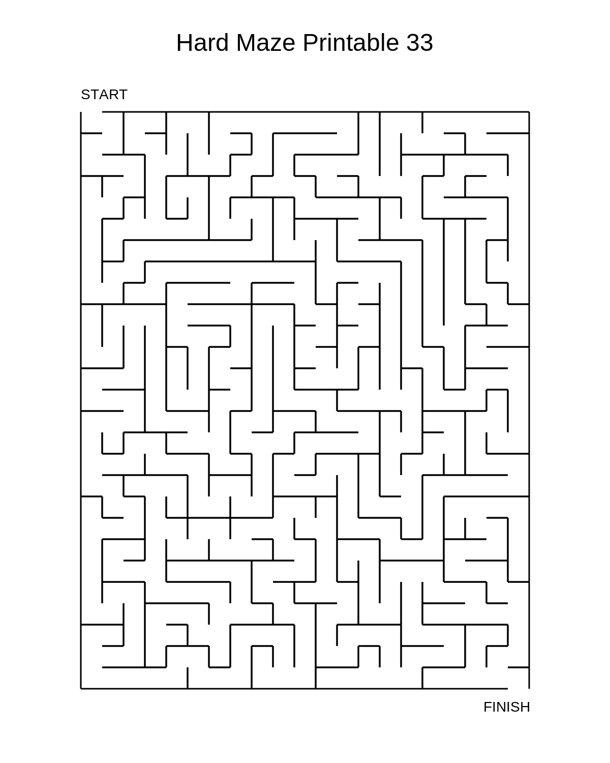 Hard Maze Printable 33