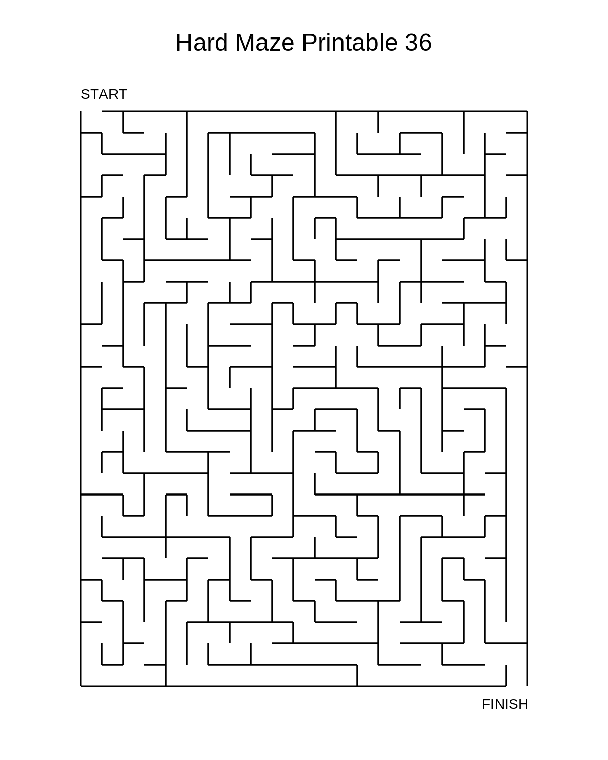 Hard Maze Printable 36