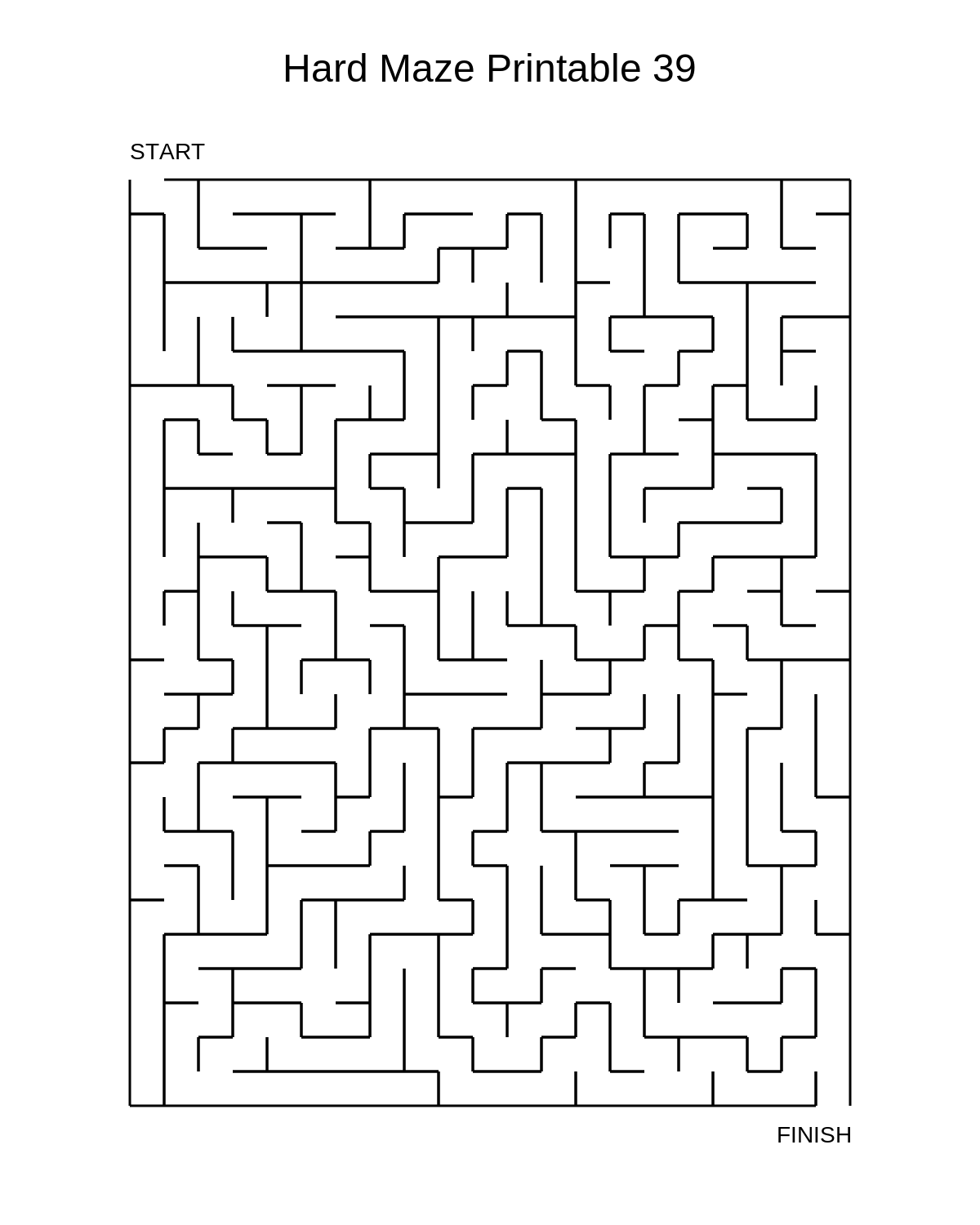 Hard Maze Printable 39