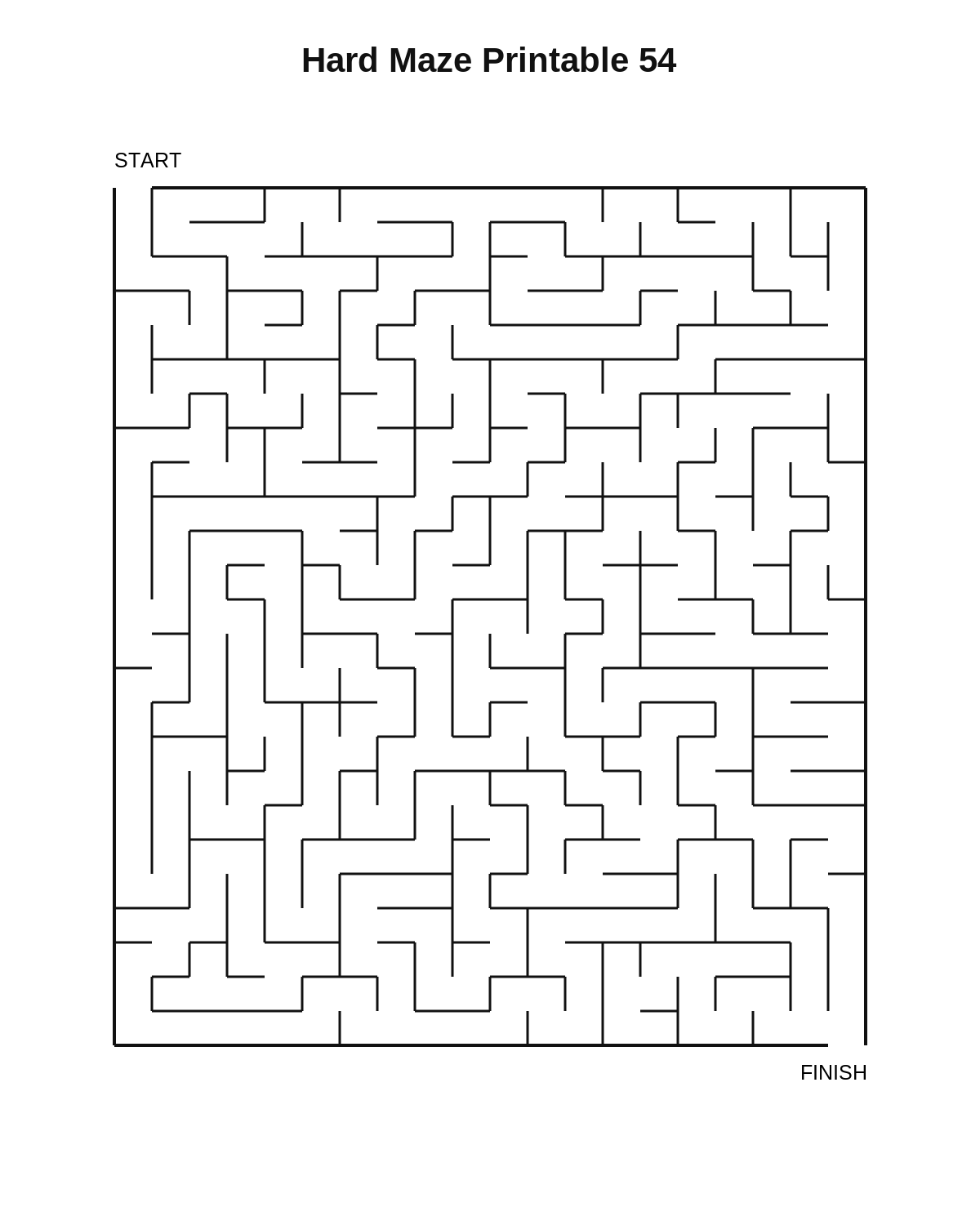 Hard Maze Printable 54