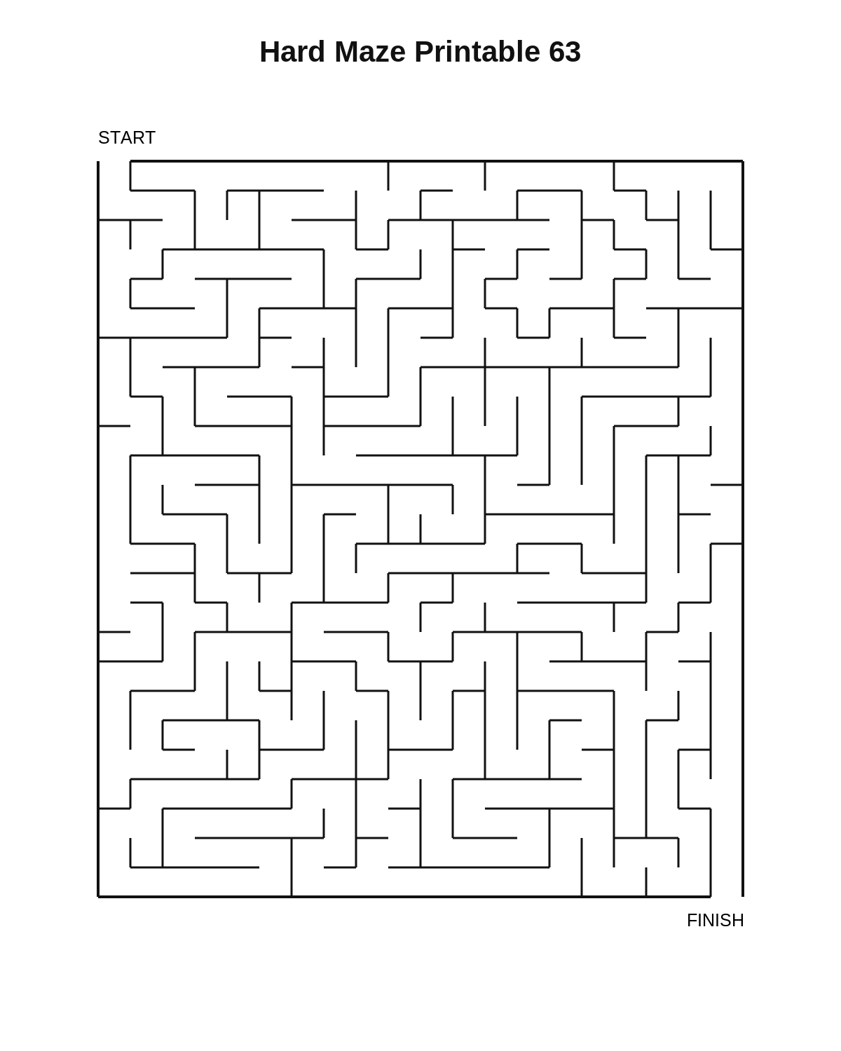 Hard Maze Printable 63