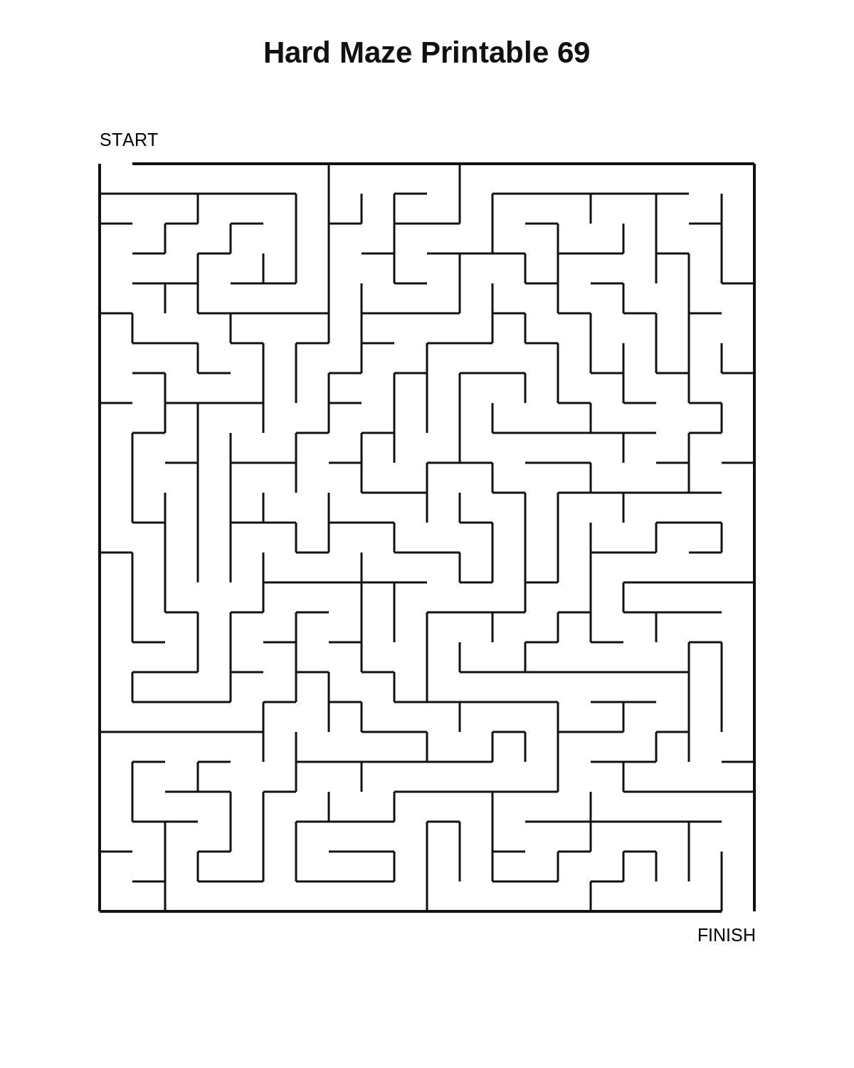 Hard Maze Printable 69