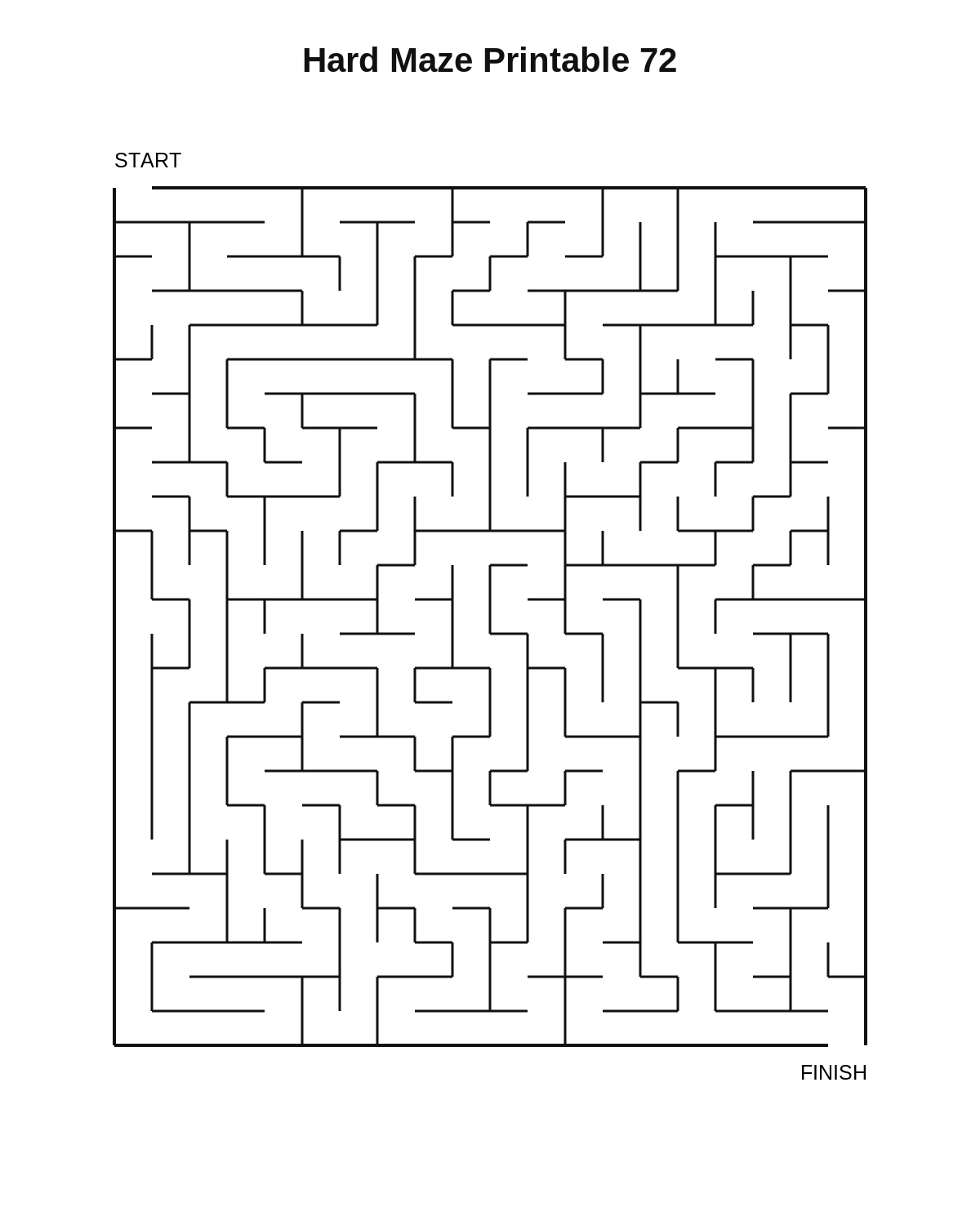 Hard Maze Printable 72