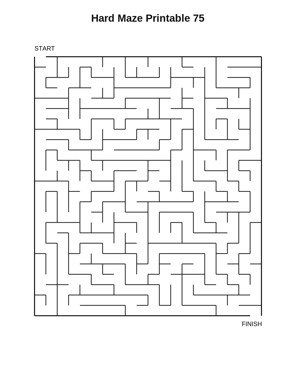 Hard Maze Printable 75