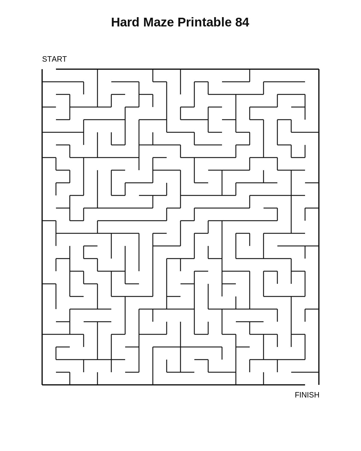 Hard Maze Printable 84