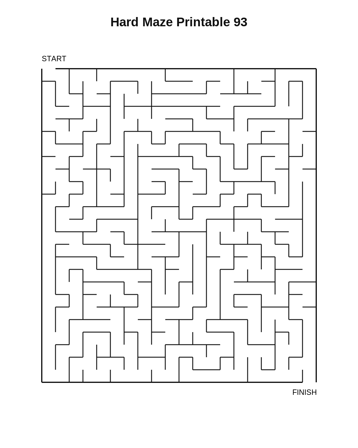 Hard Maze Printable 93