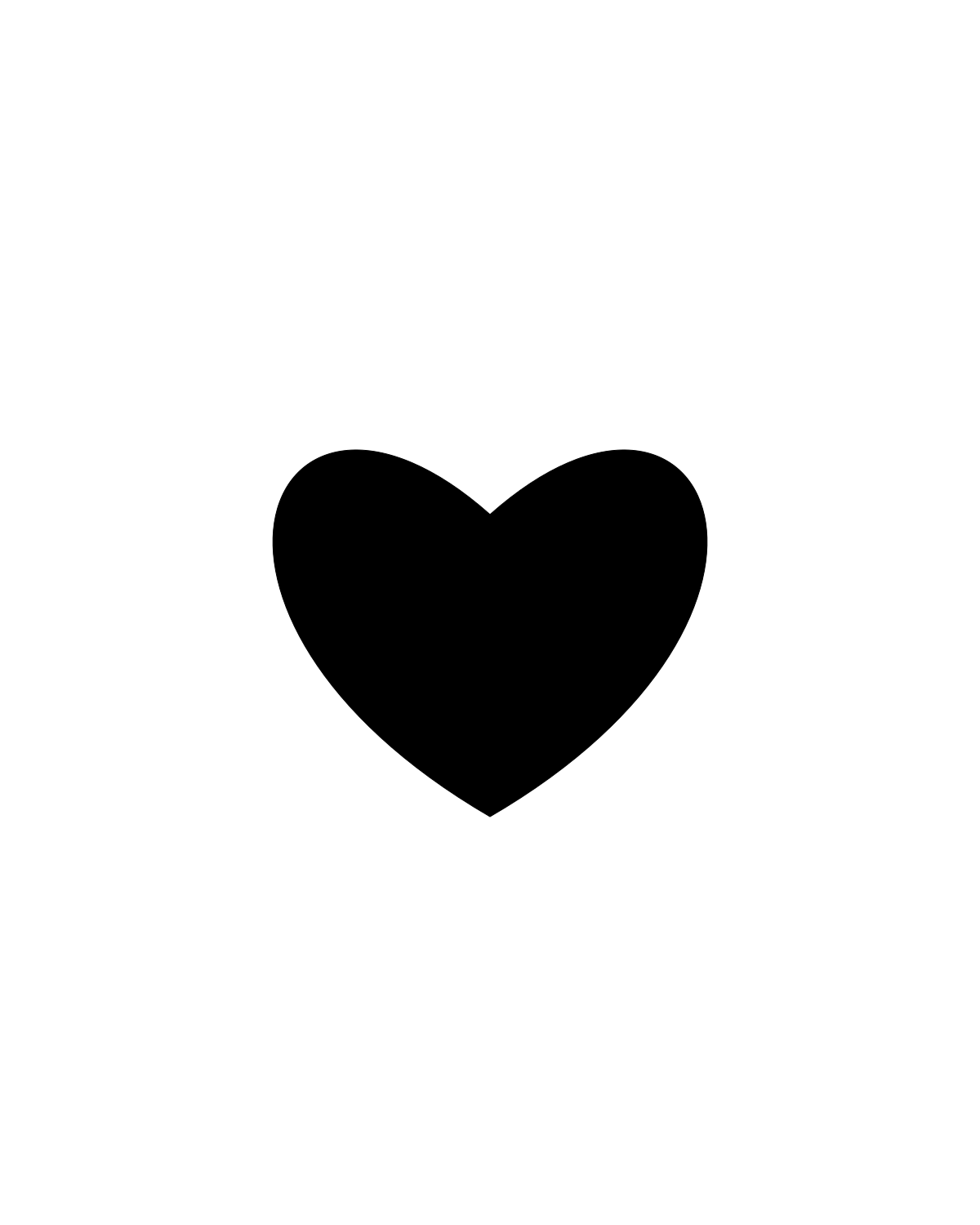 Heart Stencil Printable