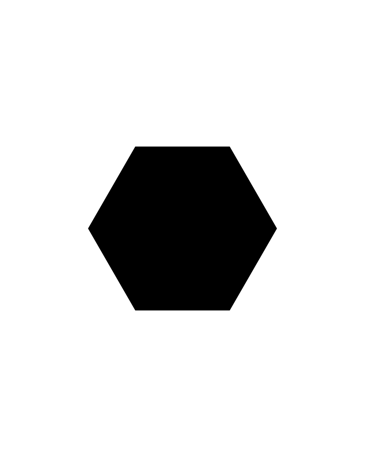 Hexagon Stencil Printable