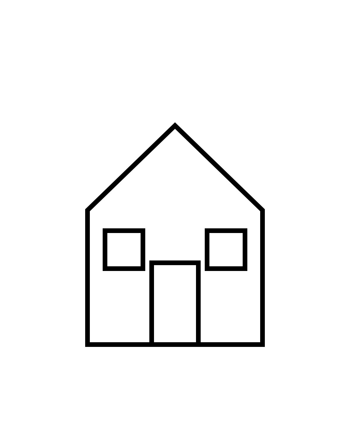 House Coloring Page Printable