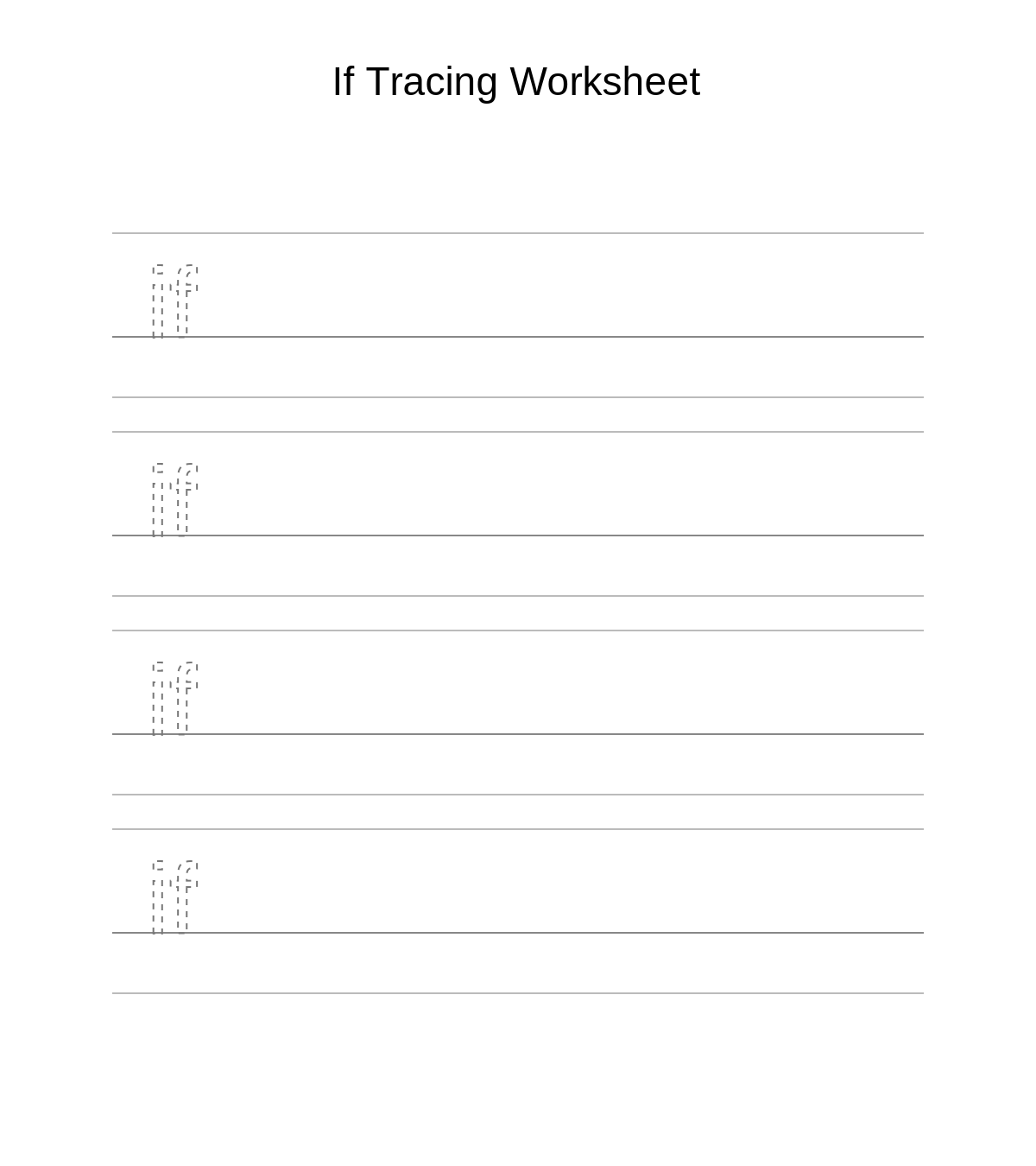 If Tracing Worksheet