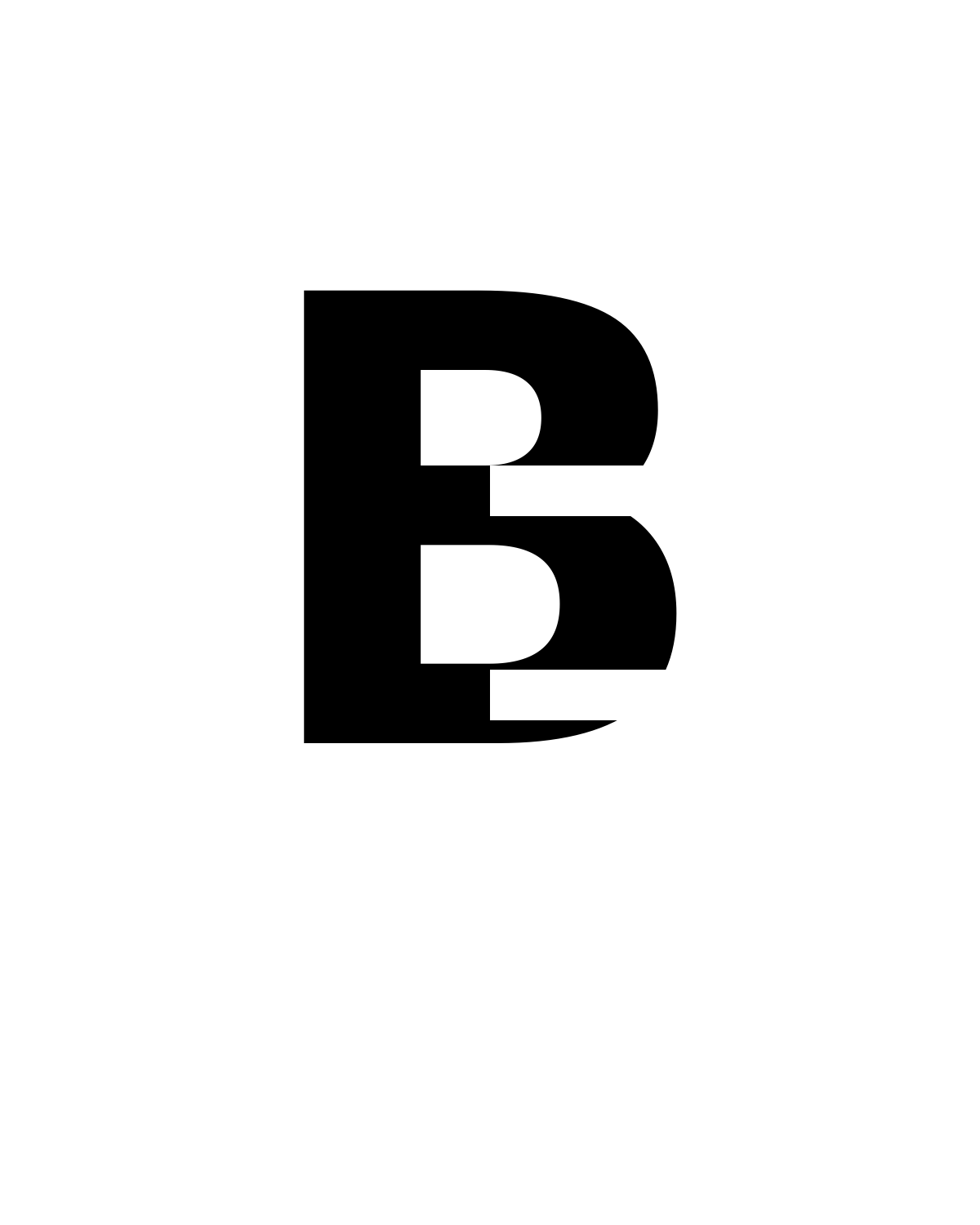 Letter B Stencil Printable