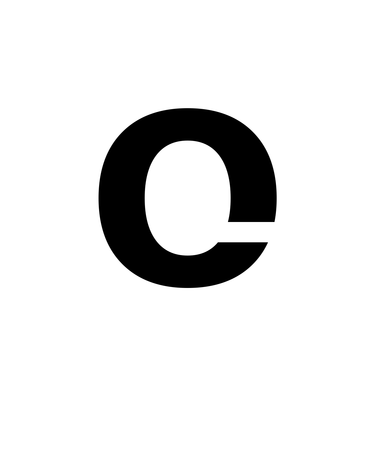 Letter O Stencil Printable
