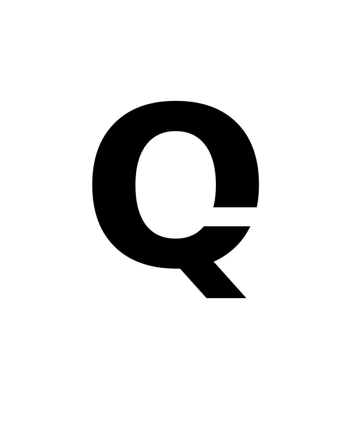 Letter Q Stencil Printable