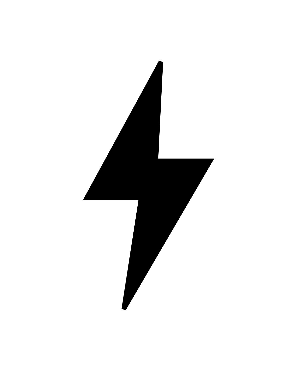 Lightning Bolt Stencil Printable