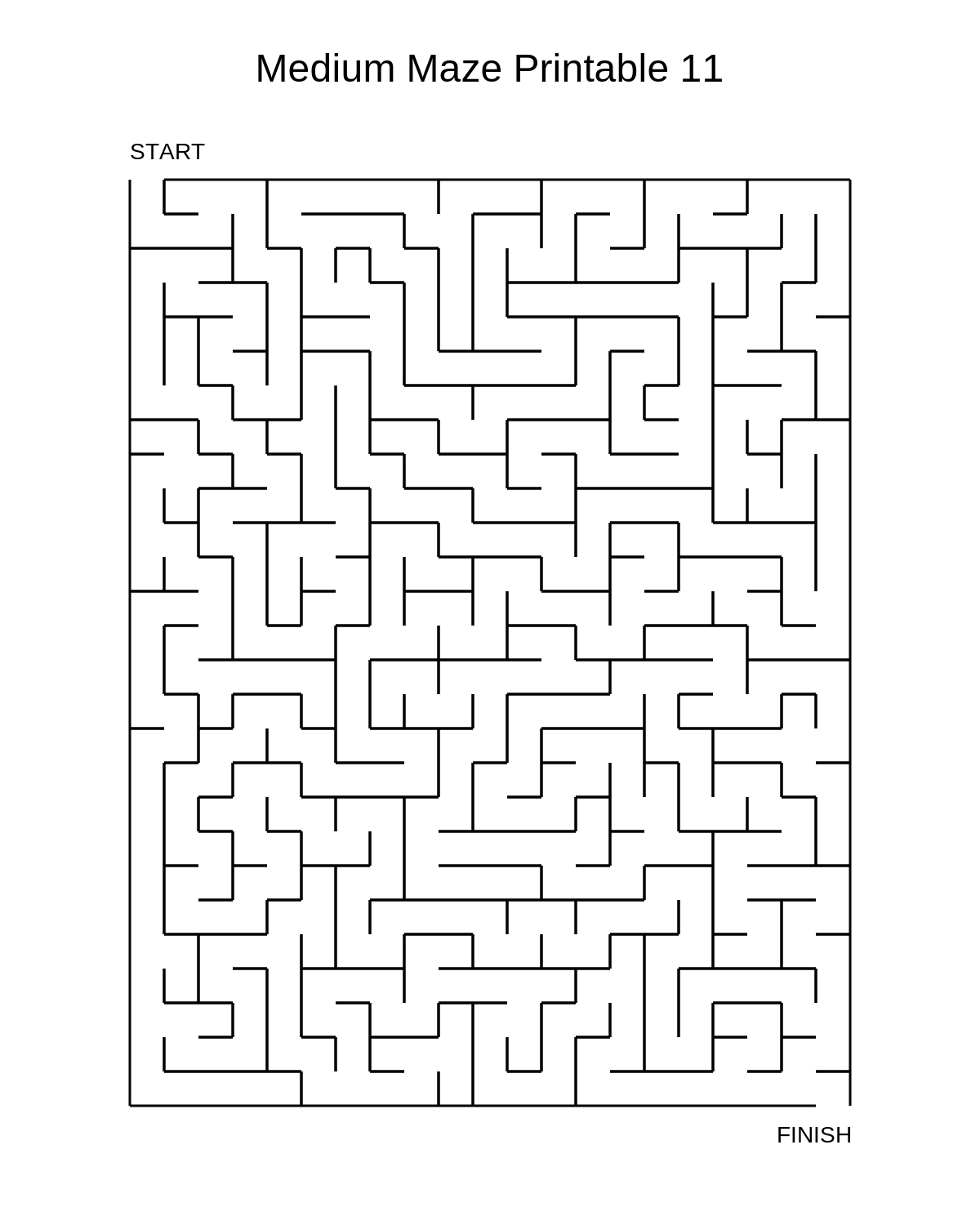 Medium Maze Printable 11