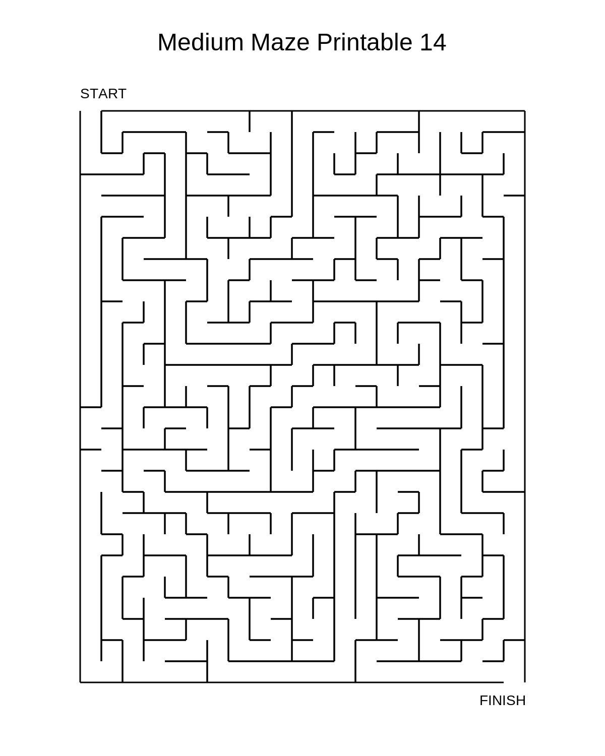 Medium Maze Printable 14