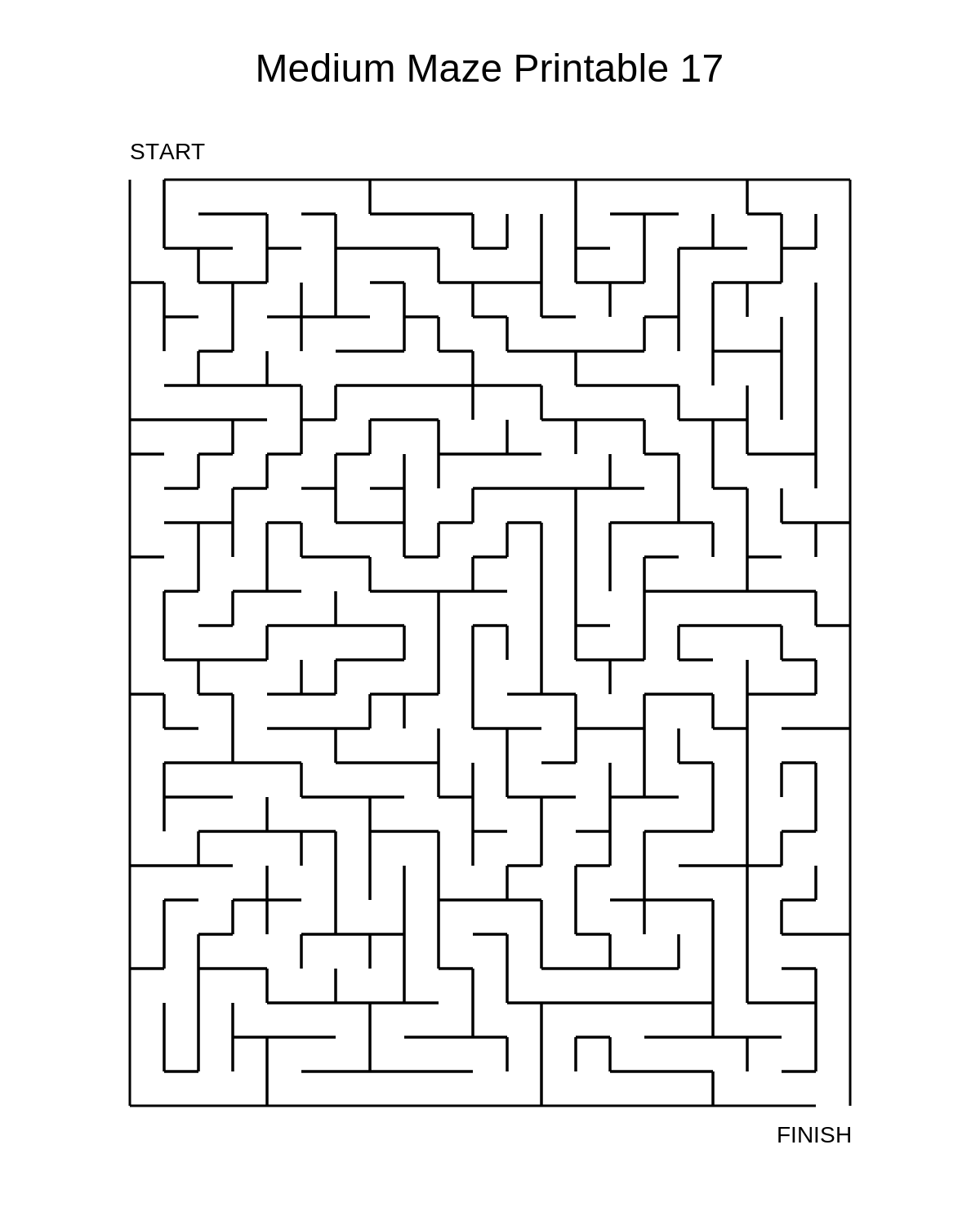 Medium Maze Printable 17