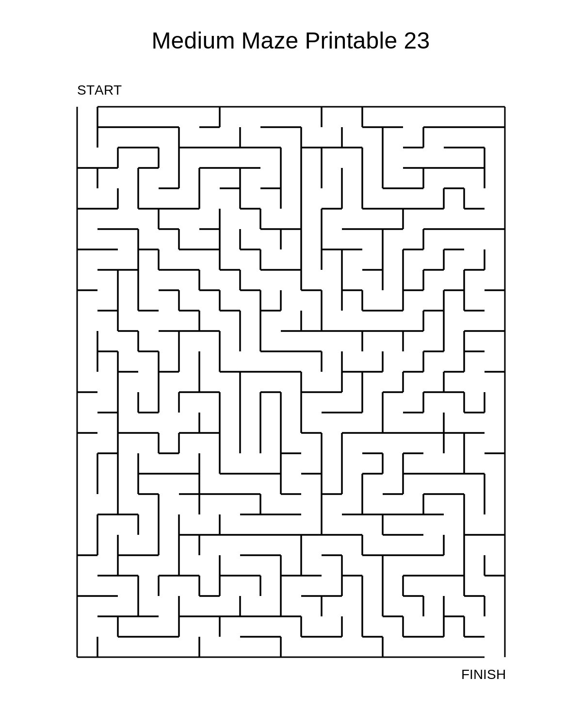 Medium Maze Printable 23