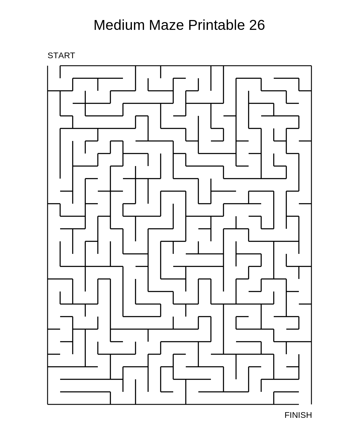 Medium Maze Printable 26