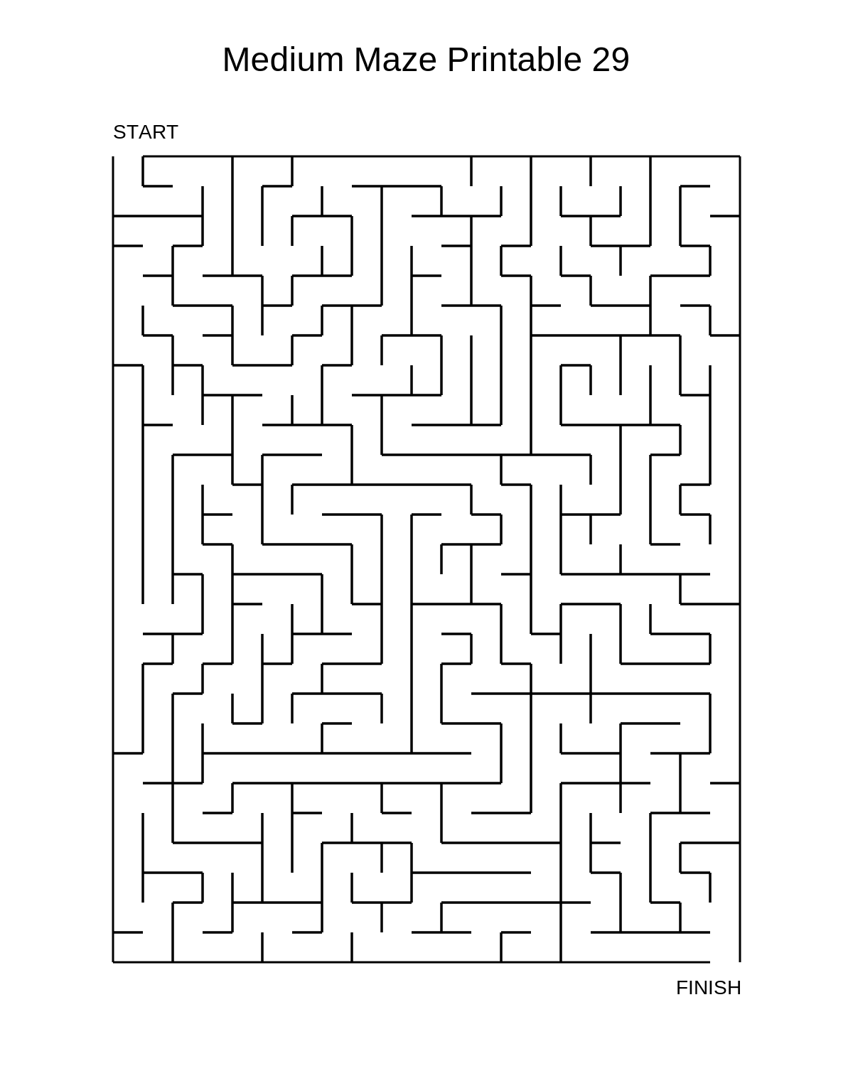 Medium Maze Printable 29