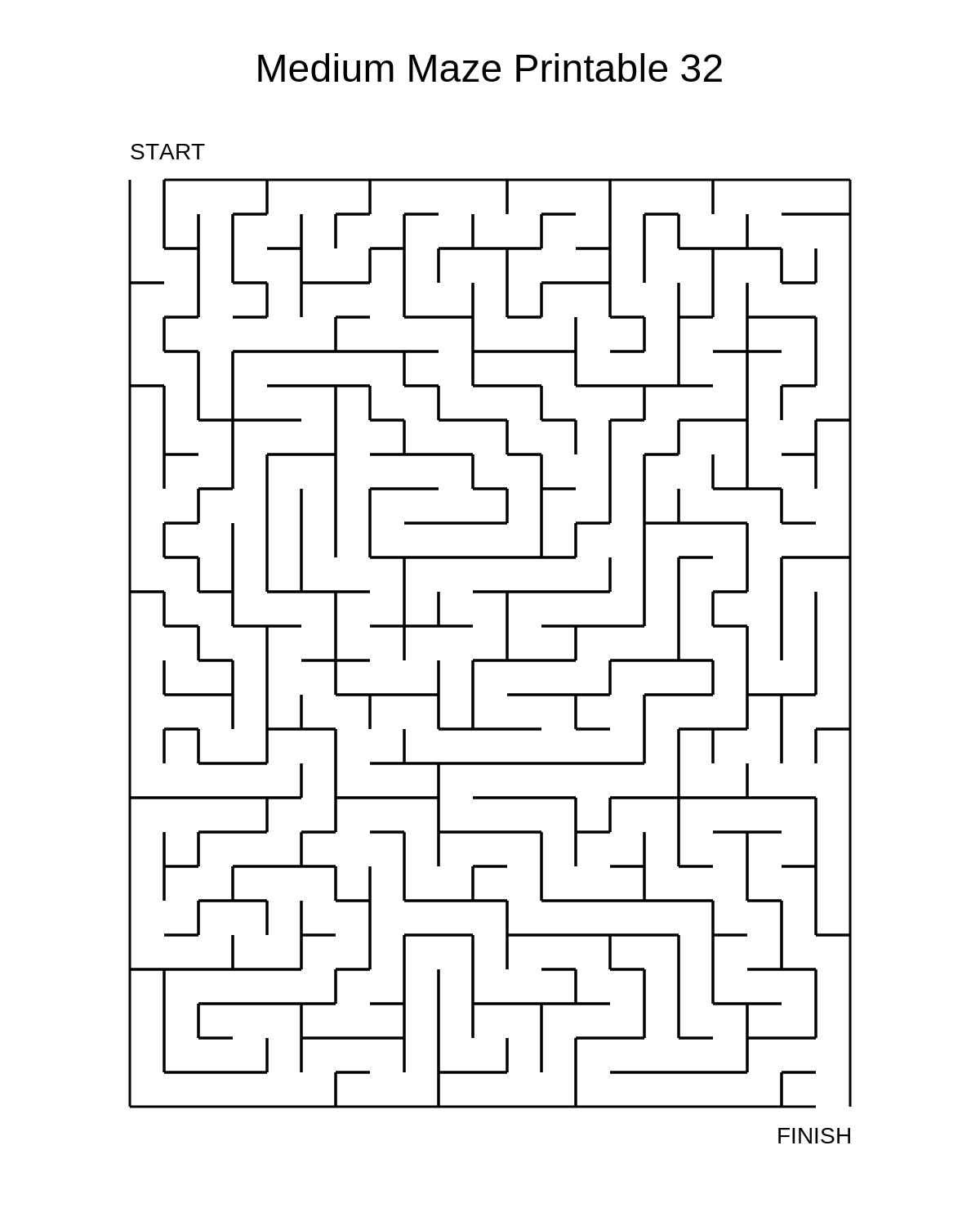 Medium Maze Printable 32